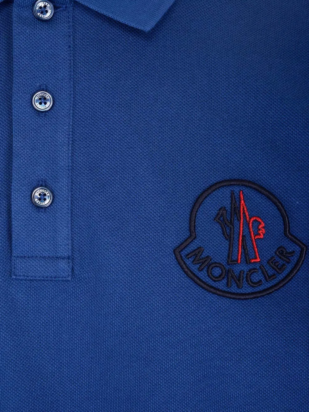 Moncler Logo Embroidered Polo Shirt