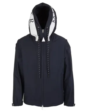 Moncler Zip-Up Hooded Jacket