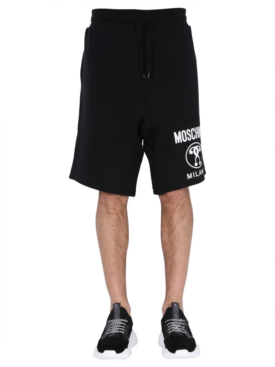Moschino Double Question Mark Sweat Shorts
