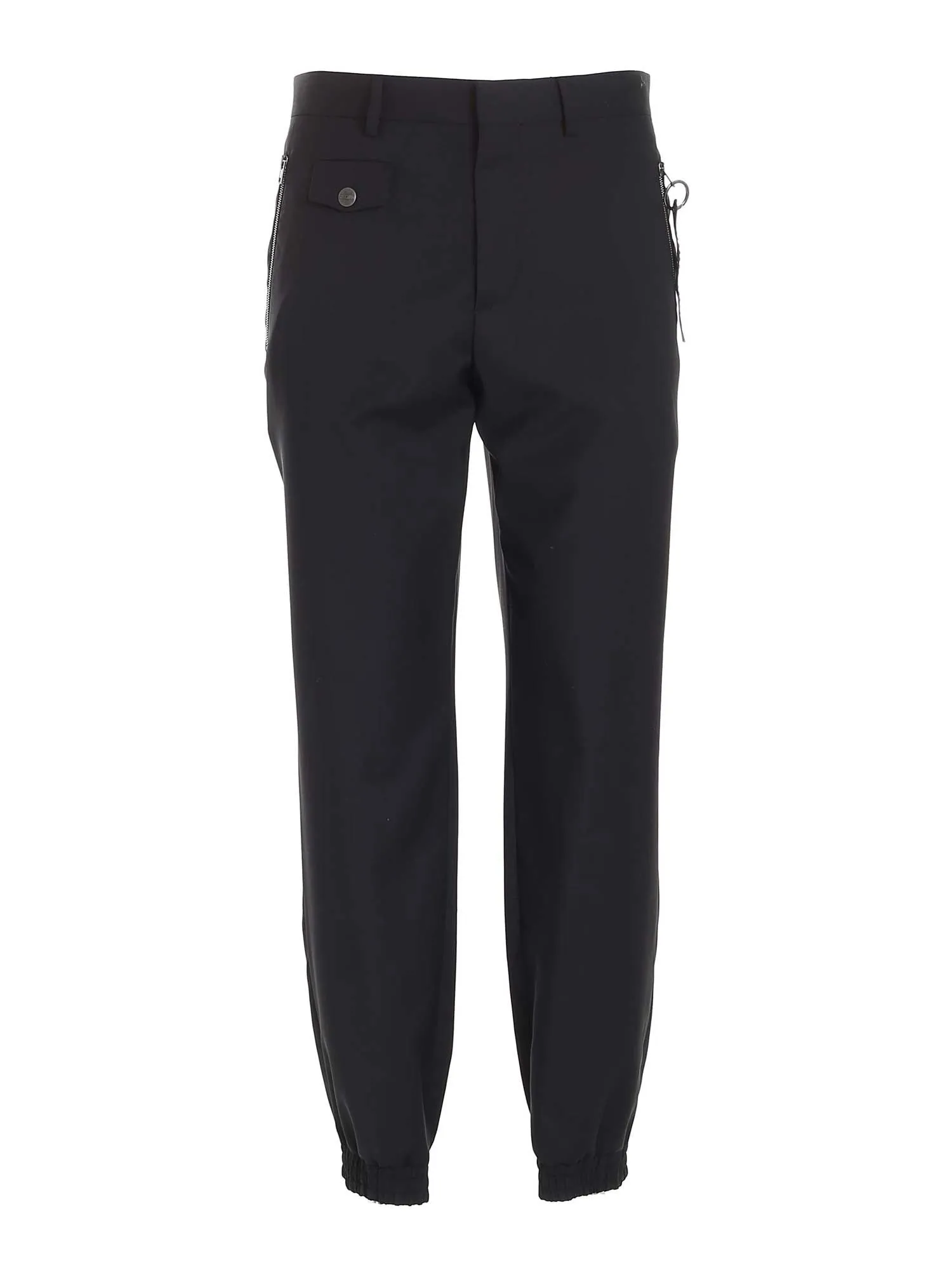 Moschino Logo Charm Straight-Leg Pants