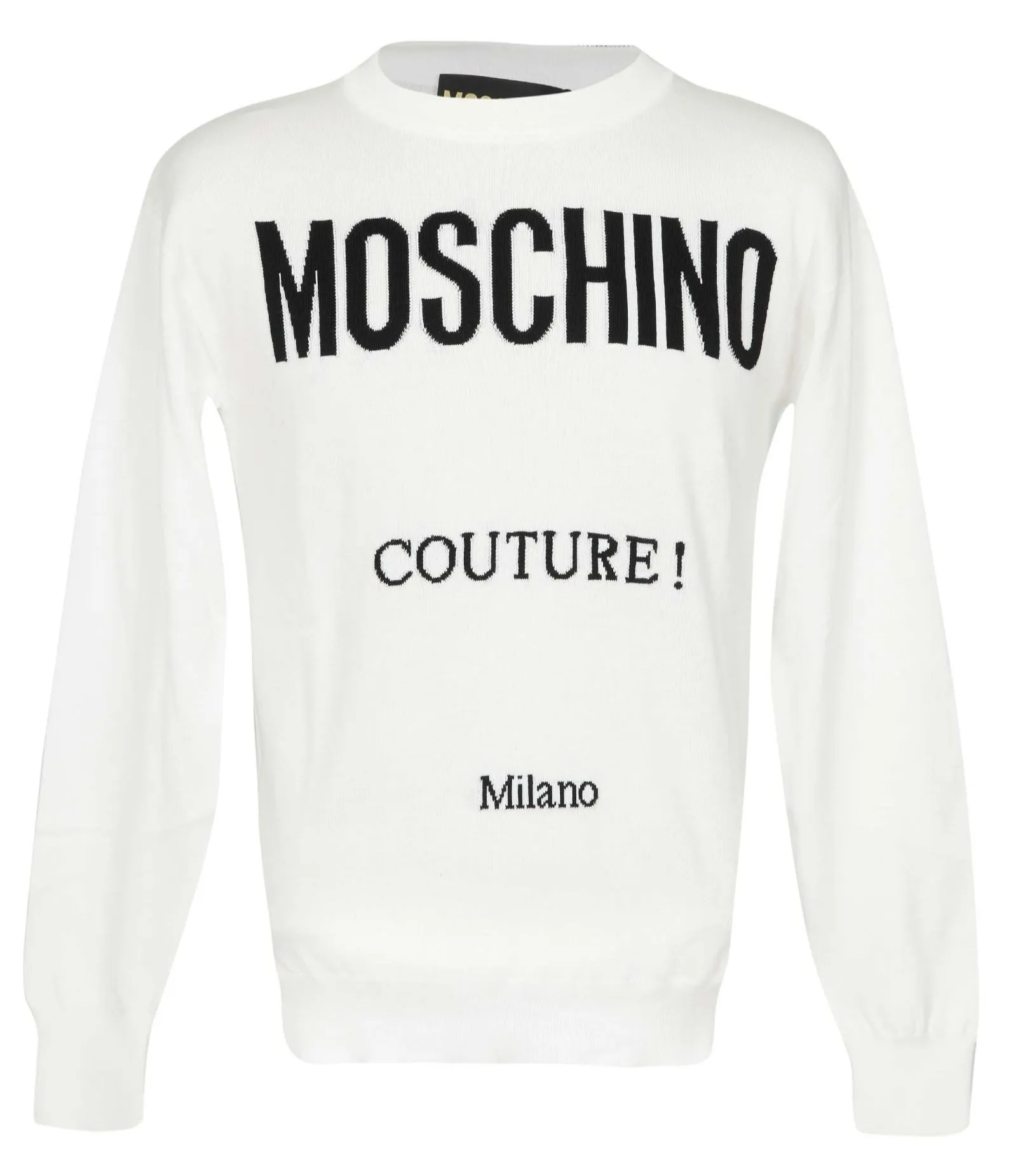 Moschino Logo Intarsia Knitted Pullover