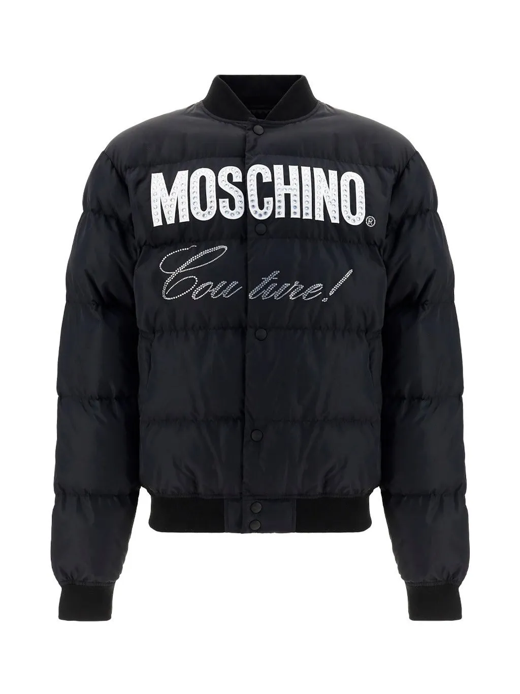 Moschino Logo Print Puffer Jacket