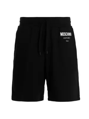 Moschino Logo Printed Drawstring Shorts