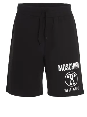 Moschino Logo Printed Drawstring Shorts