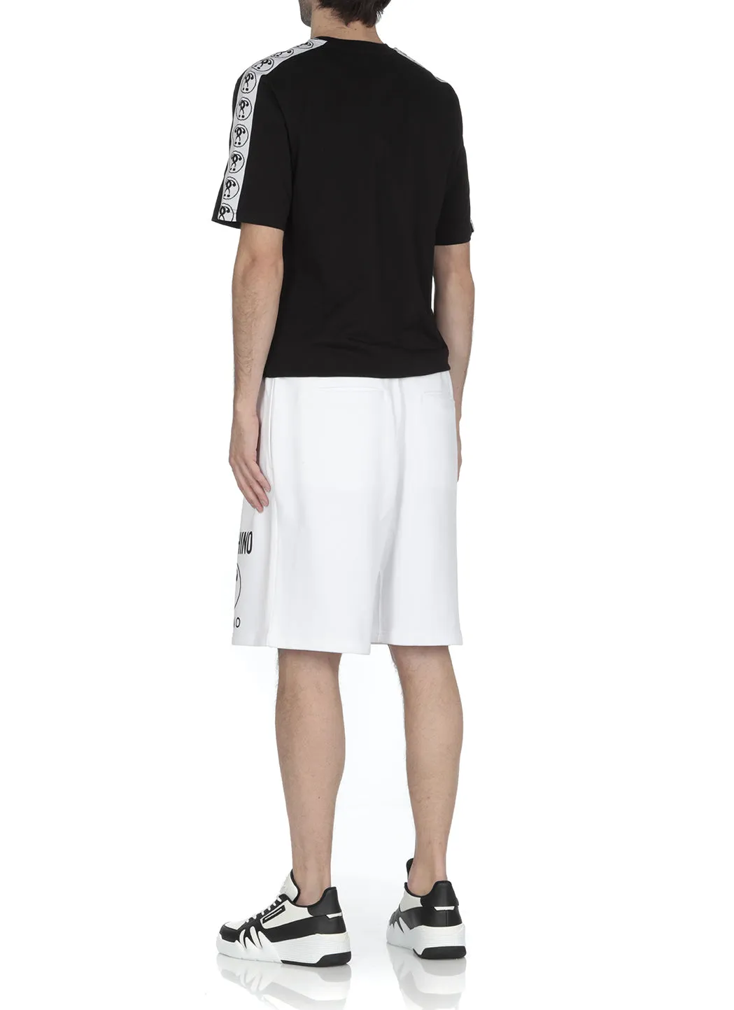 Moschino Logo Printed Drawstring Track Shorts