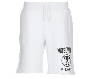 Moschino Logo Printed Drawstring Track Shorts