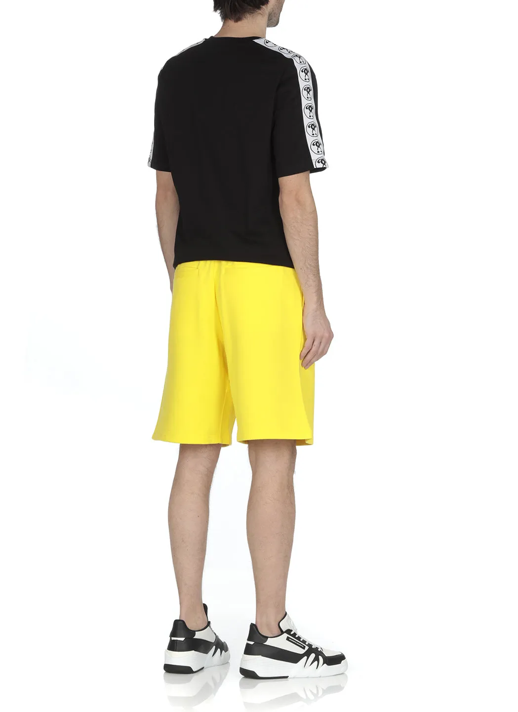 Moschino Logo Printed Drawstring Track Shorts