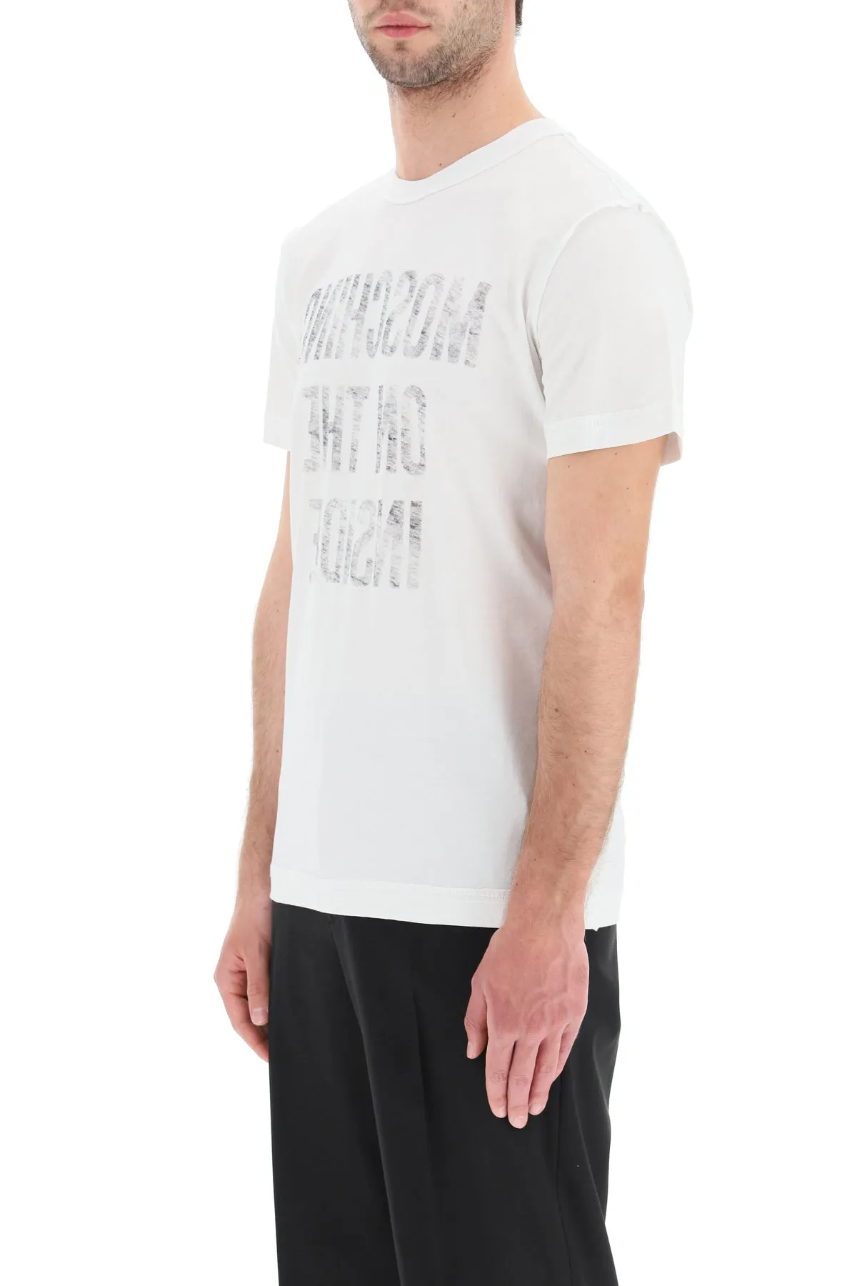 Moschino Slogan Printed T-Shirt