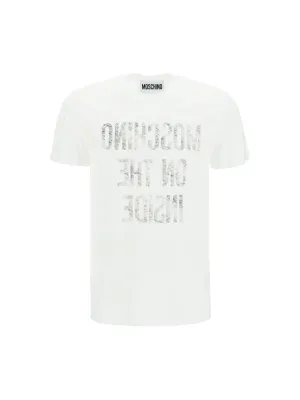 Moschino Slogan Printed T-Shirt