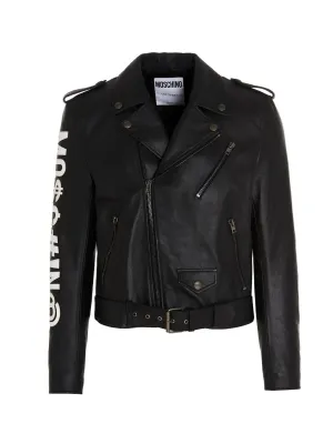 Moschino Symbols Logo Embroidered Jacket