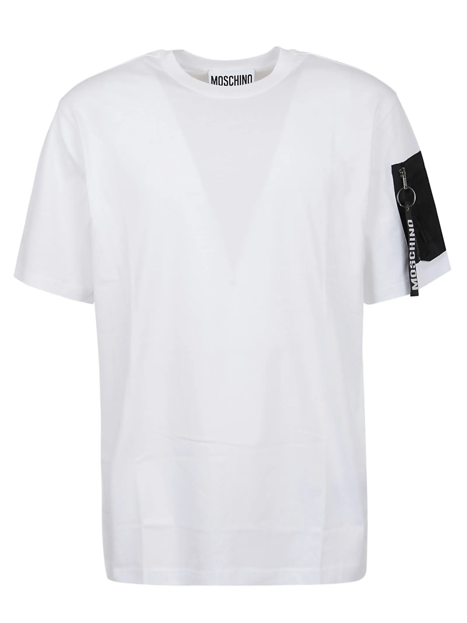 Moschino Zip Pocket Crewneck T-Shirt