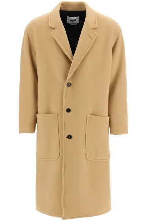 MSGM Drop Shoulder Single-Breasted Coat