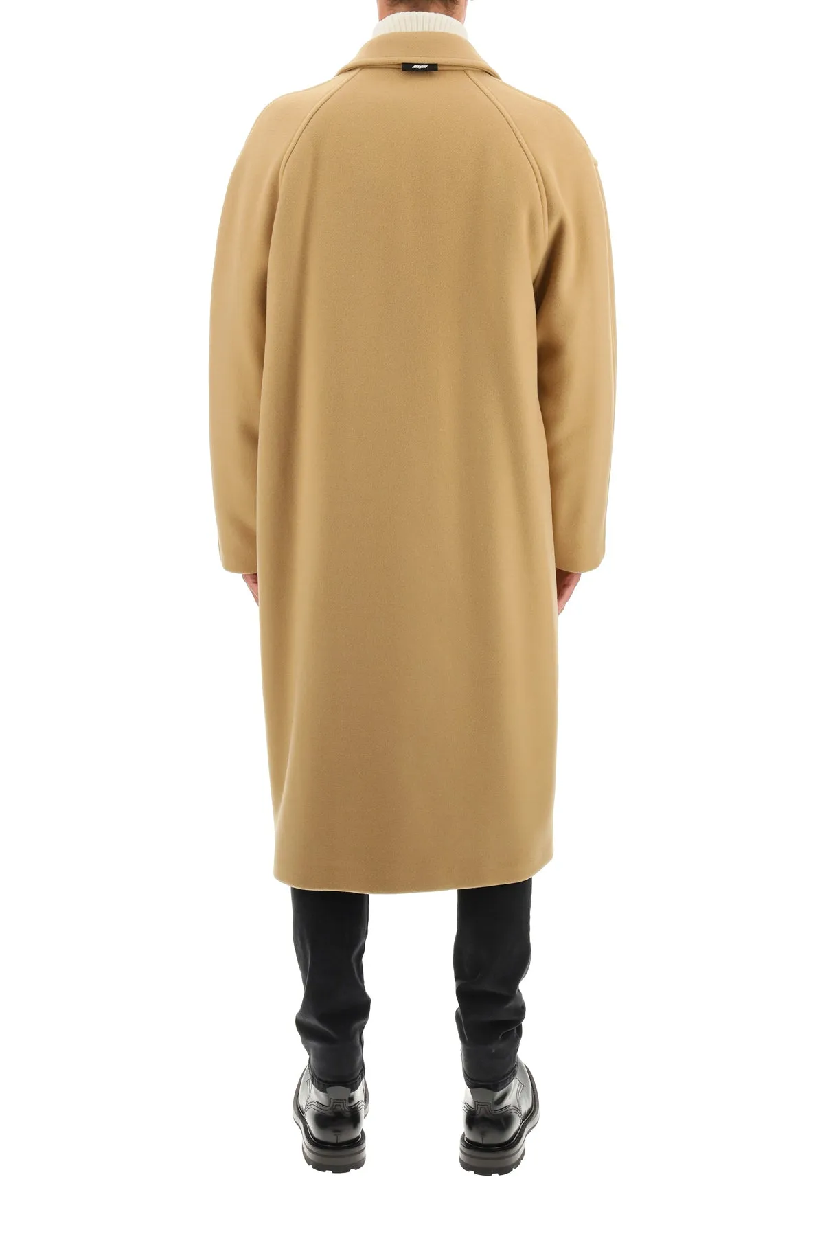 MSGM Drop Shoulder Single-Breasted Coat