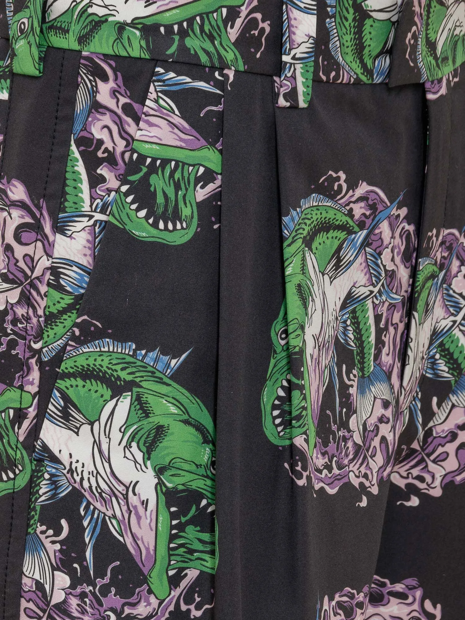 MSGM Graphic Printed Knee-Length Shorts