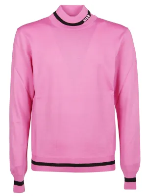 MSGM High-Neck Knit Sweater