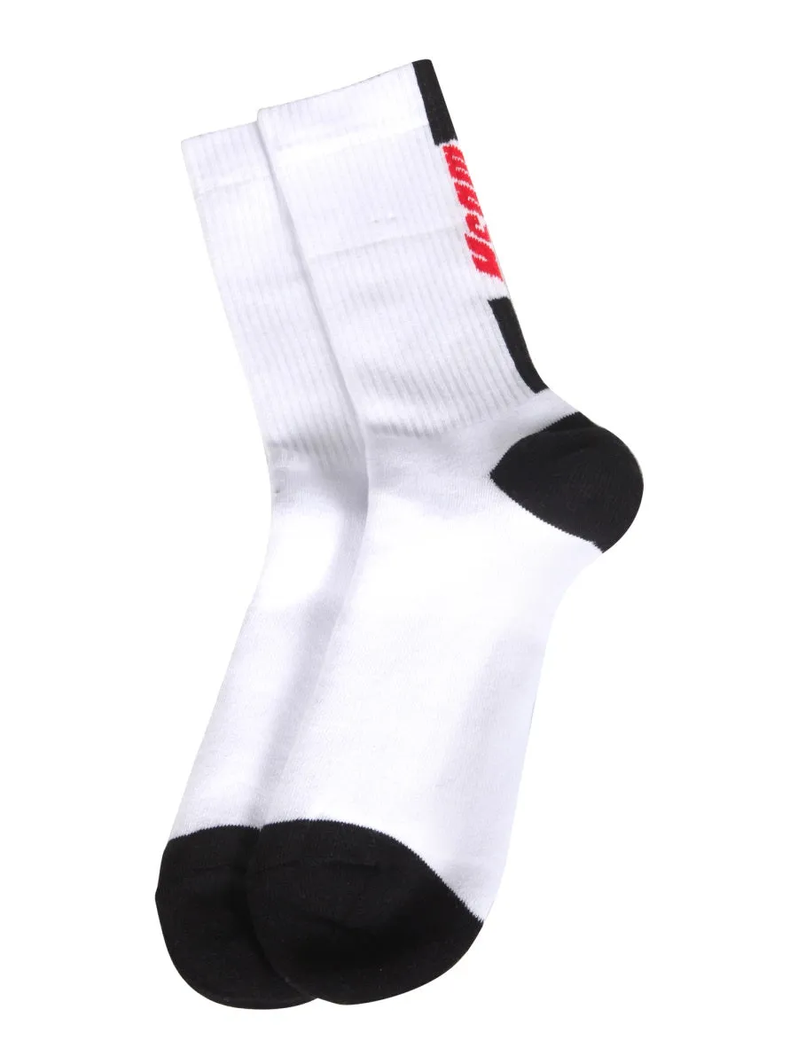 MSGM Logo Intarsia Socks
