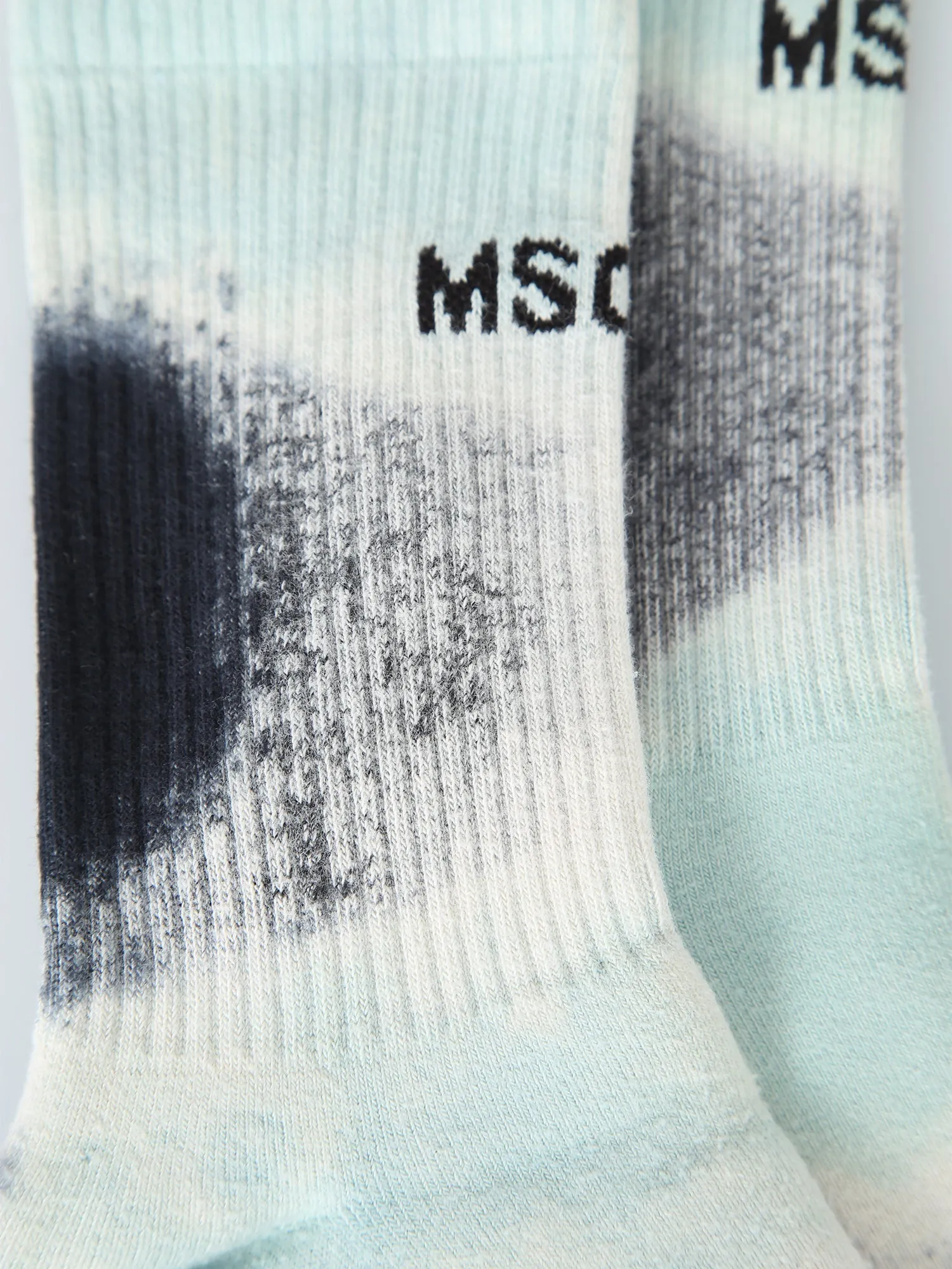 MSGM Logo Intarsia Tie-Dyed Socks
