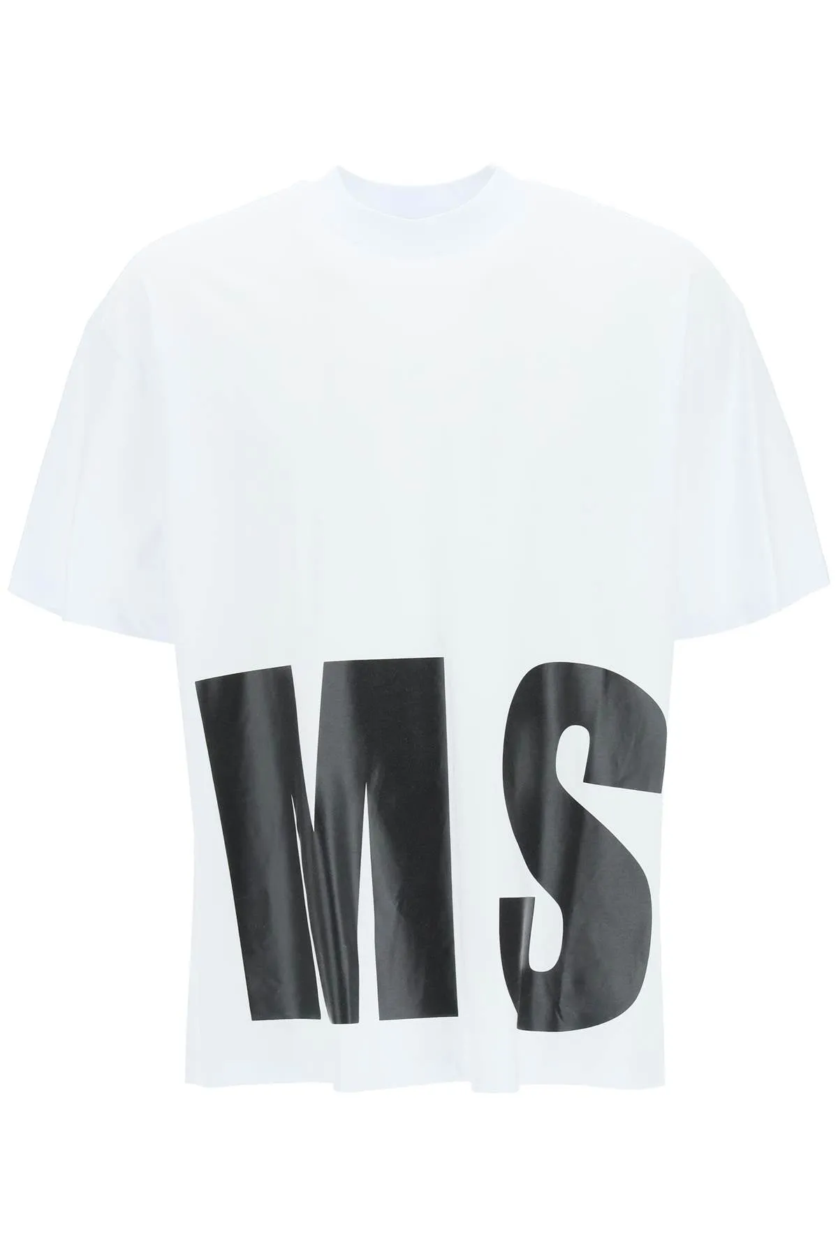 MSGM Logo Printed Crewneck T-Shirt