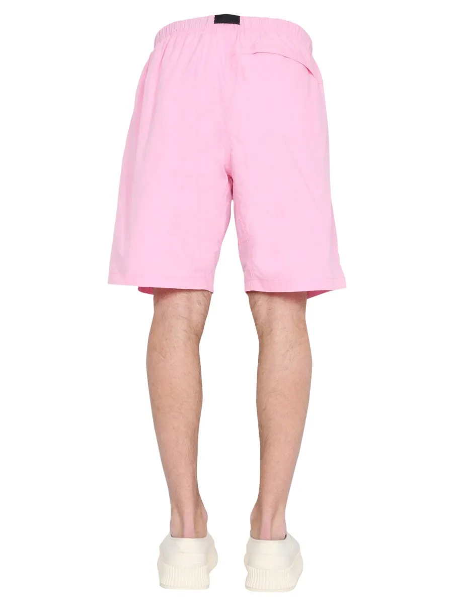MSGM Logo Printed Shorts