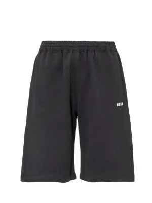 MSGM Logo Printed Shorts