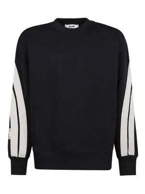 MSGM Stripe Detailed Knitted Sweater