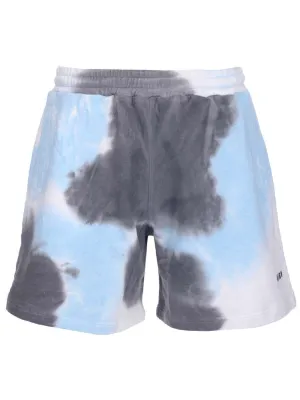 MSGM Tie-Dyed Elastic Waist Shorts