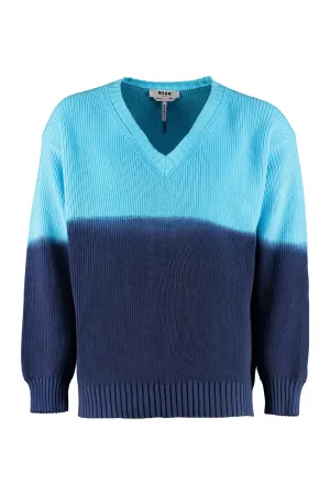 MSGM V-Neck Knitted Sweater