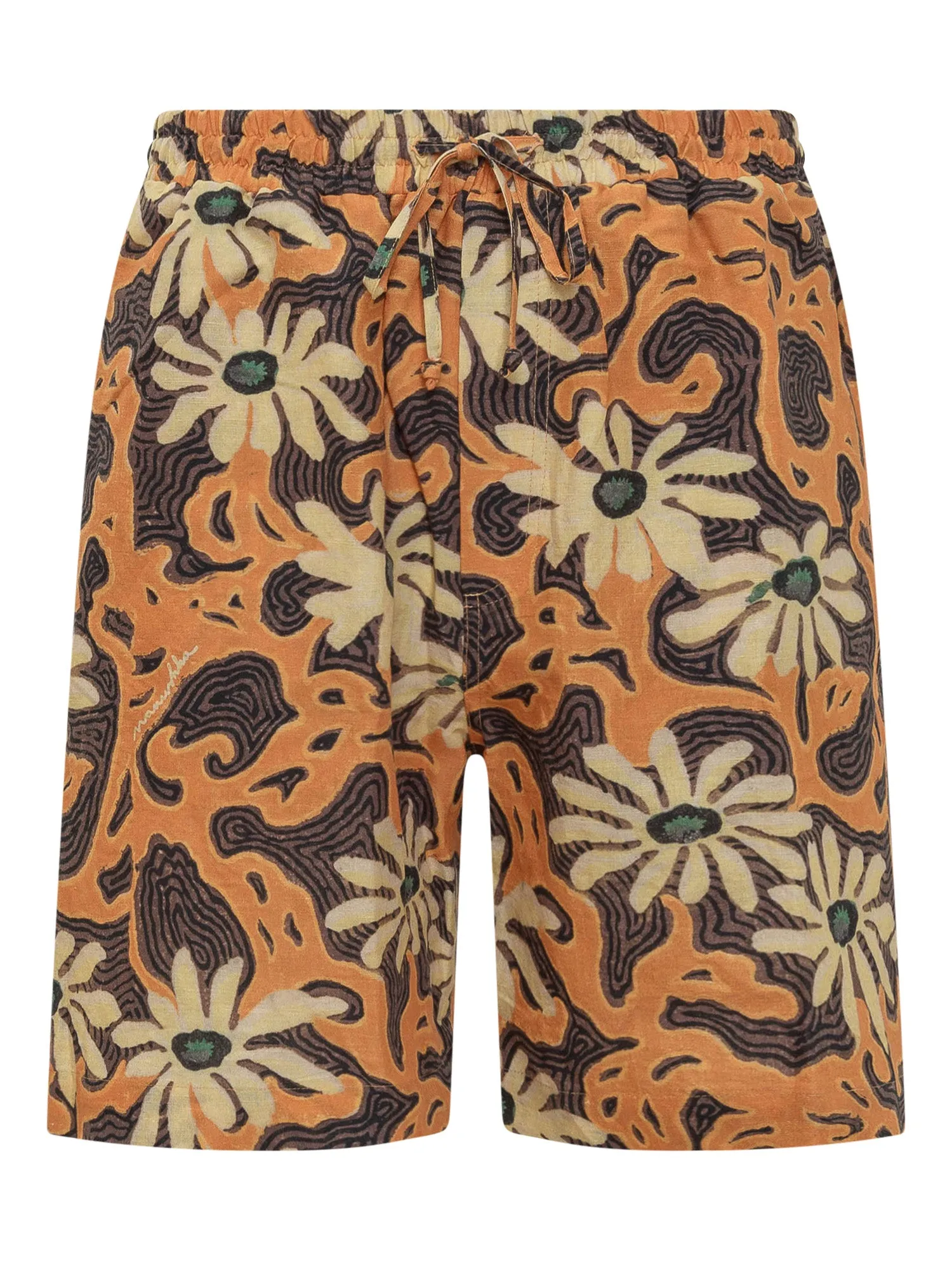 Nanushka All-Over Printed Drawstring Bermuda Shorts