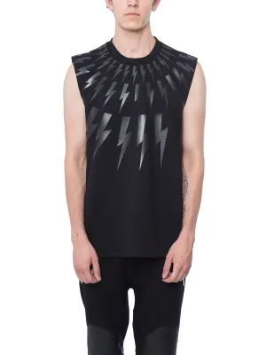 Neil Barrett Thunderbolt Print Tank Top