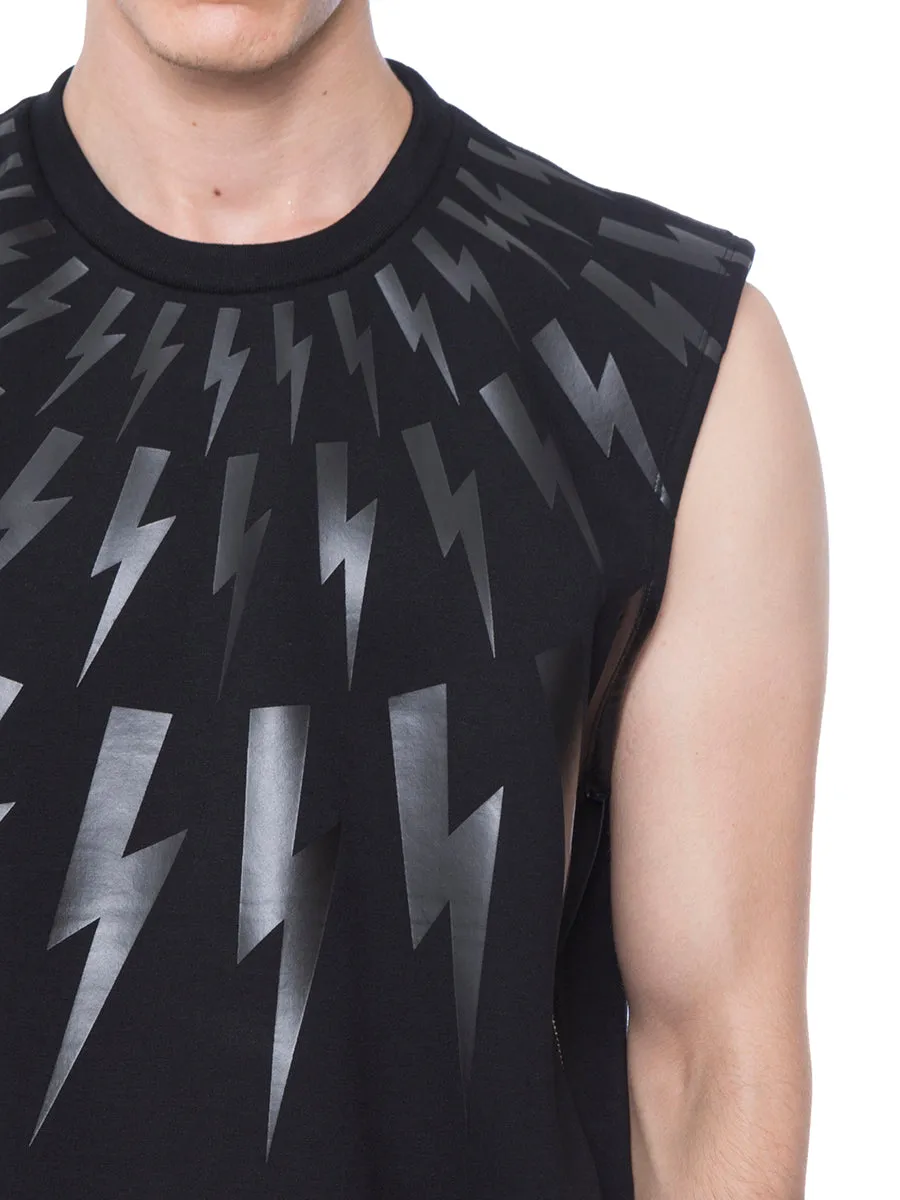 Neil Barrett Thunderbolt Print Tank Top