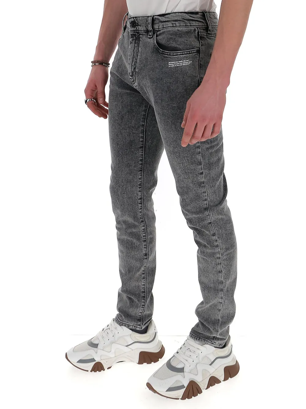Off-White Logo Skinny Denim Jeans