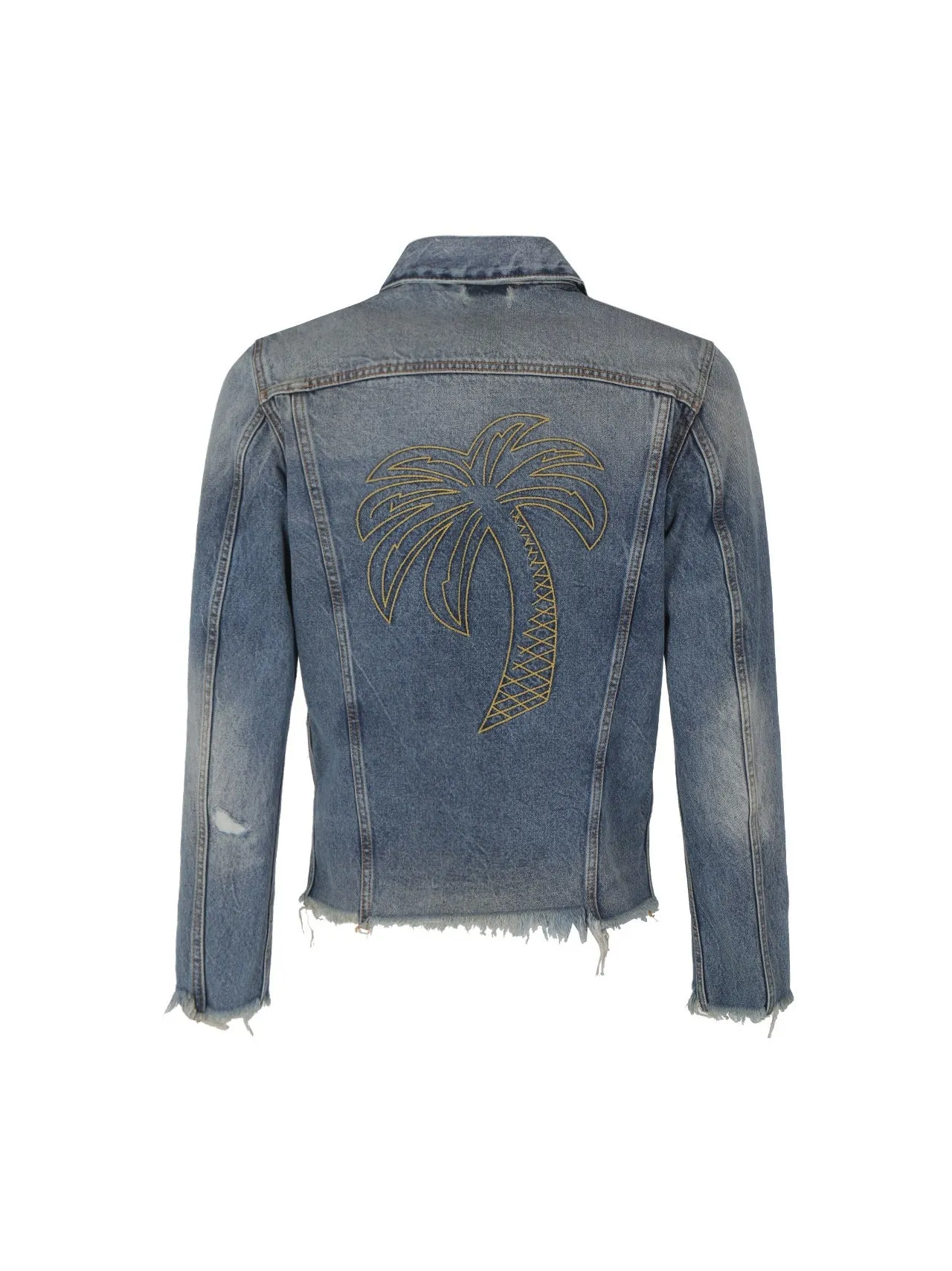 Palm Angels Buttoned Denim Jacket