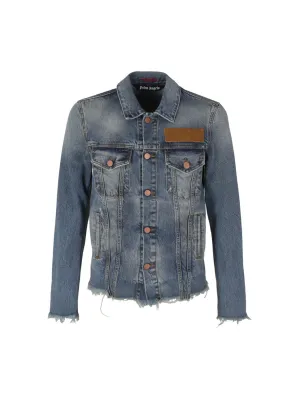 Palm Angels Buttoned Denim Jacket
