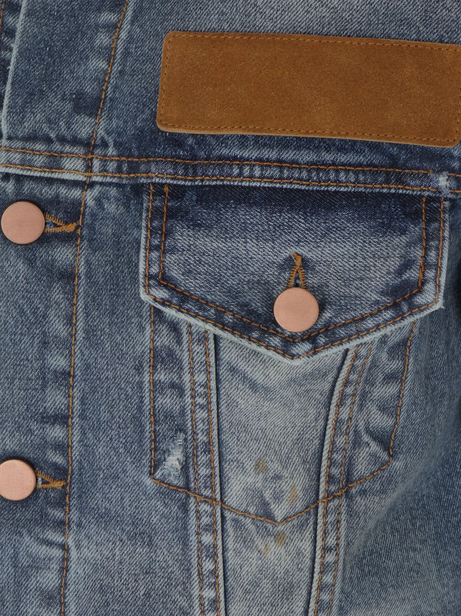 Palm Angels Buttoned Denim Jacket
