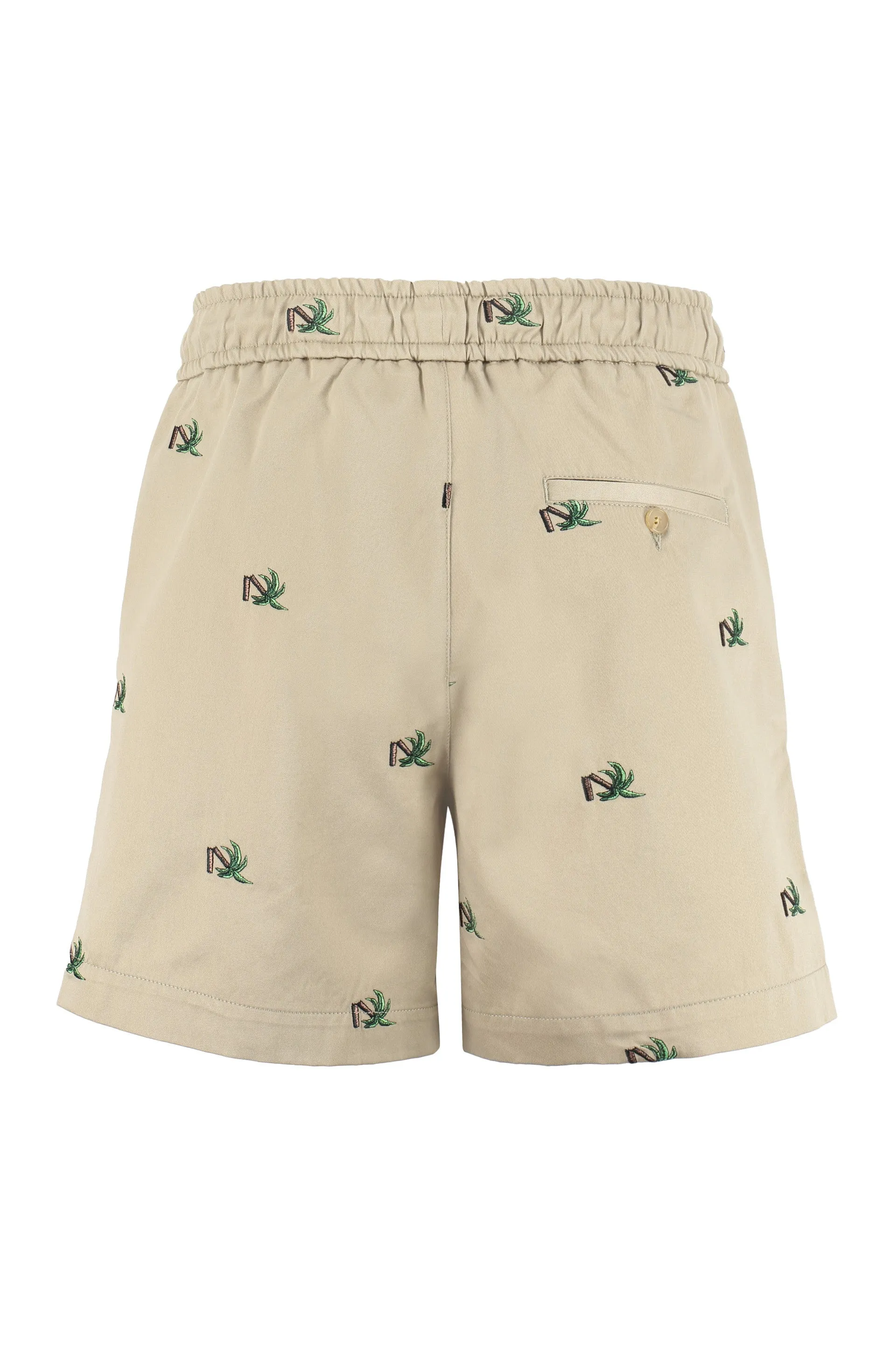Palm Angels Embroidered Bermuda Shorts