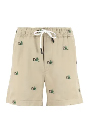 Palm Angels Embroidered Bermuda Shorts