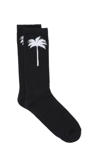 Palm Angels Palm Tree Intarsia-Knit Socks