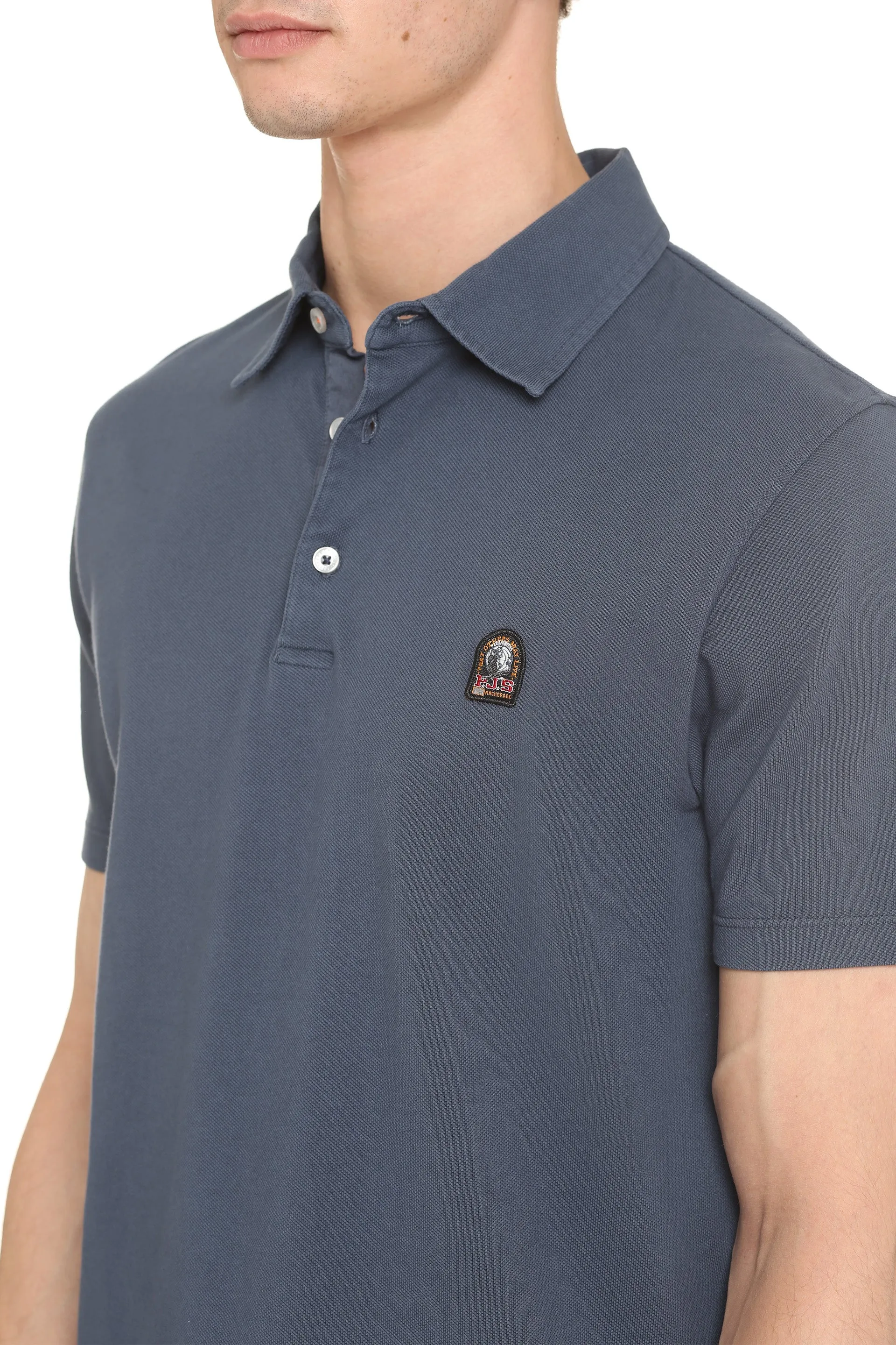 Parajumpers Logo Patch Buttoned Polo Shirt
