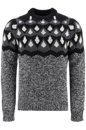 Prada Intarsia Knitted Sweater