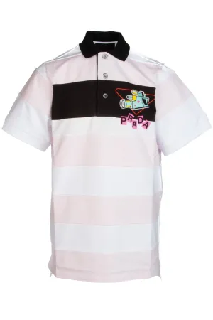 Prada Striped Polo Shirt