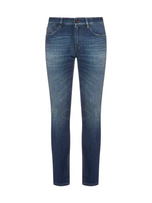 Pt05 Washed Straight-Leg Jeans