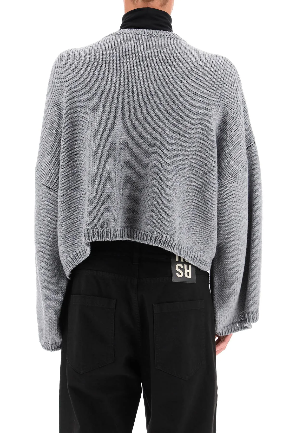 Raf Simons Logo Intarsia Knitted Jumper