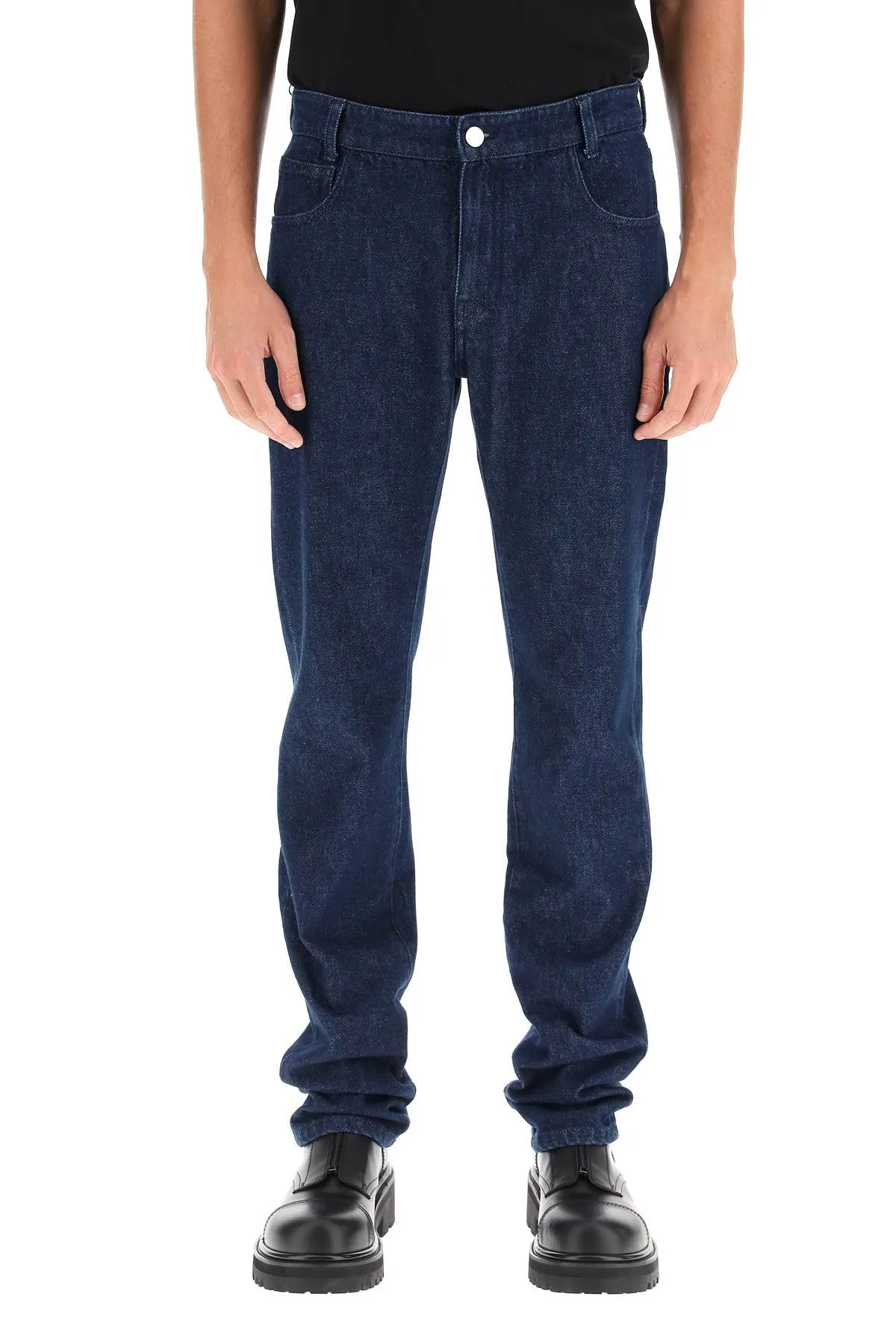 Raf Simons Logo Patch Jeans