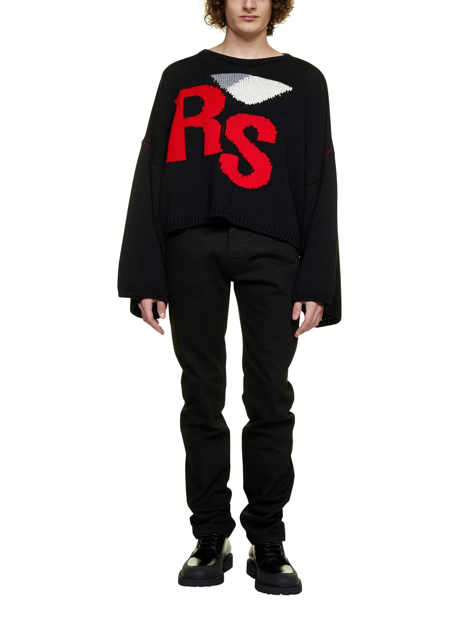 Raf Simons Logo Patch Jeans