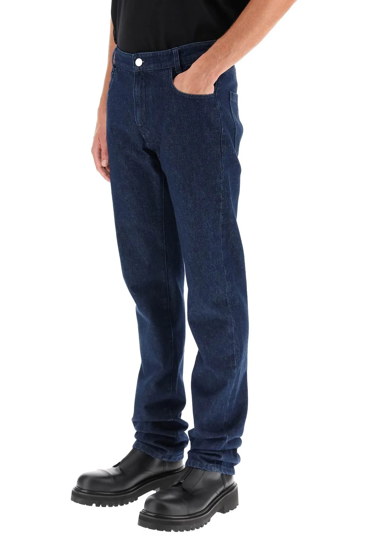 Raf Simons Logo Patch Jeans