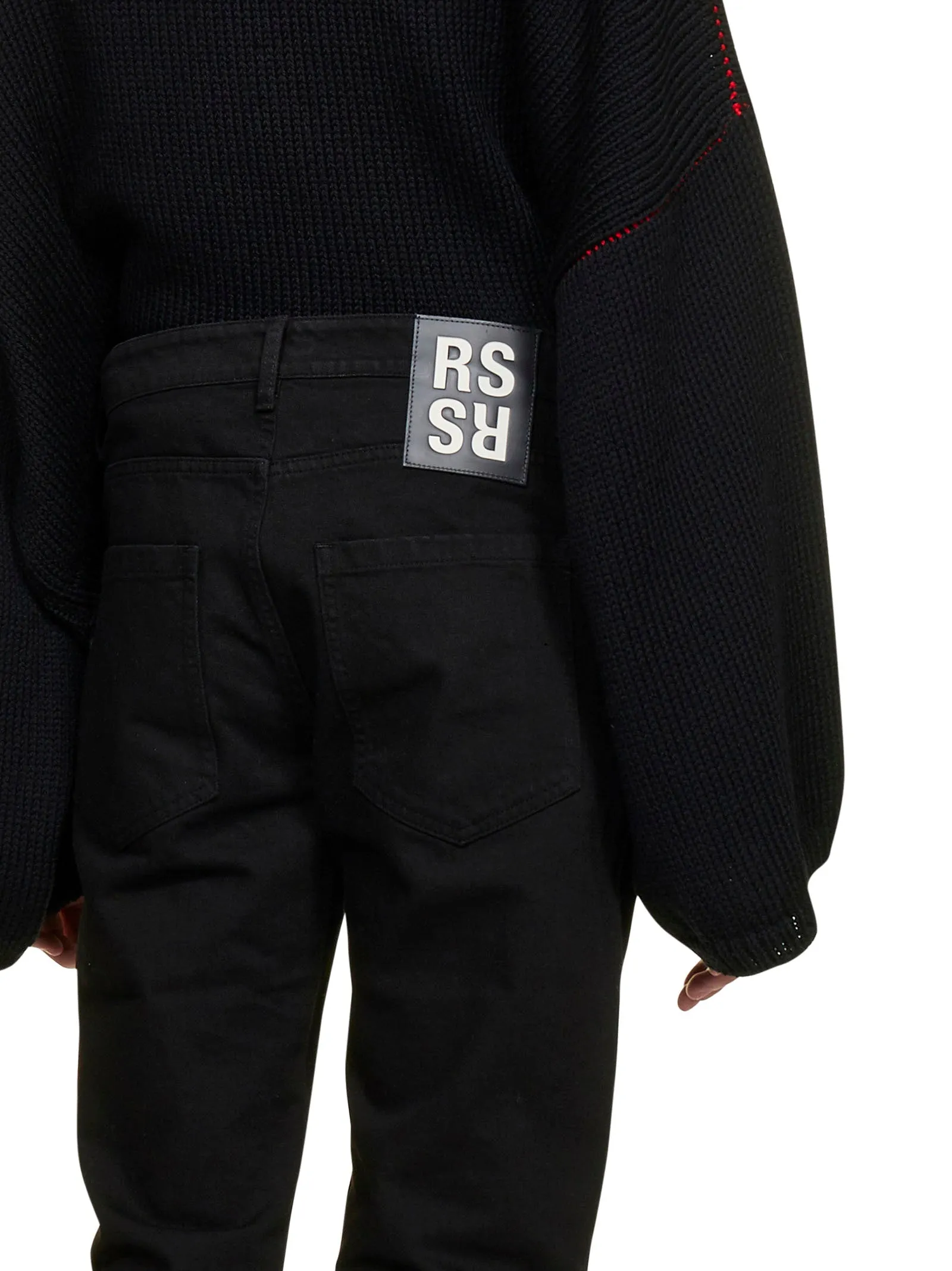Raf Simons Logo Patch Jeans