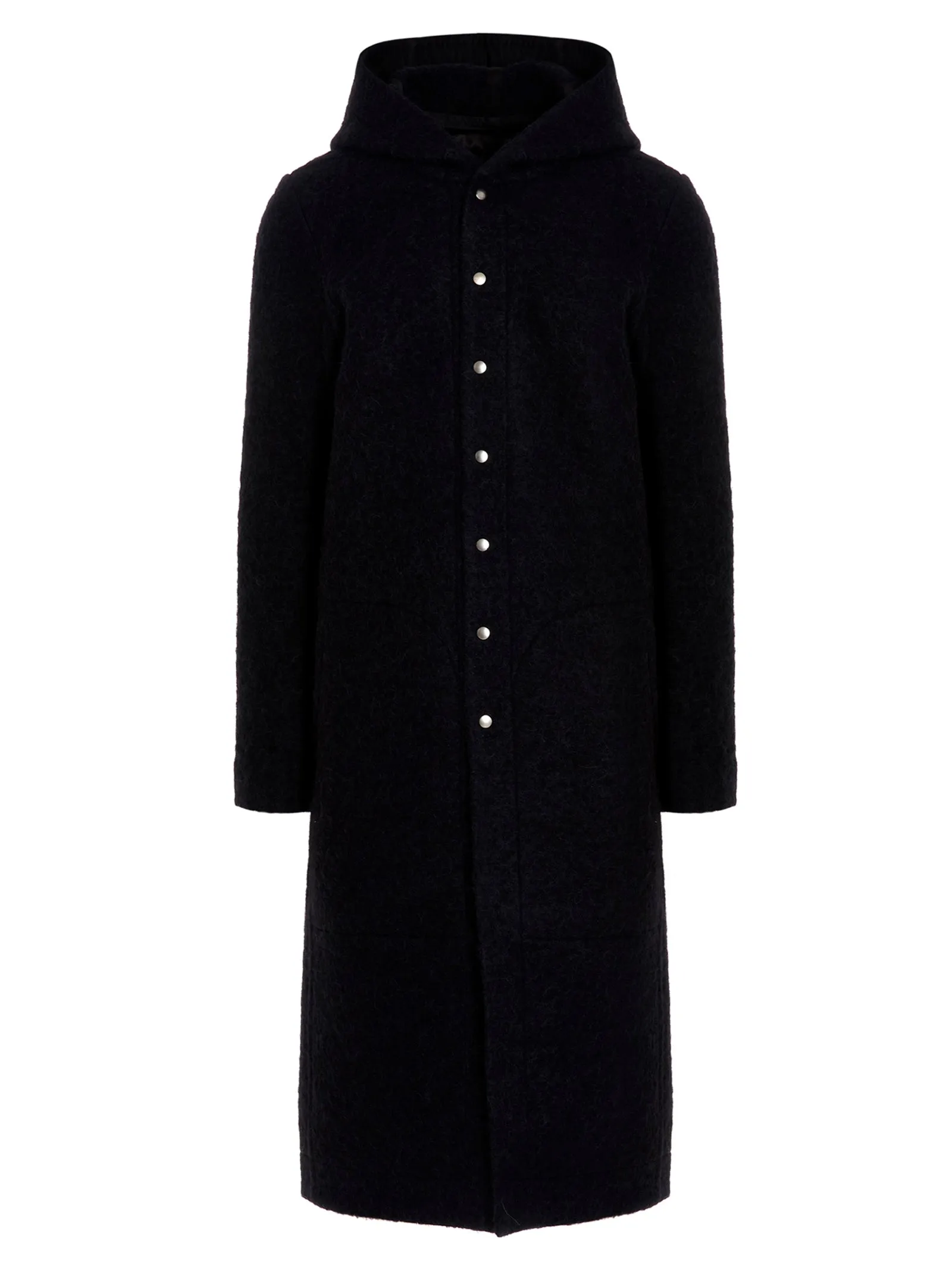 Rick Owens Buttoned Hooded Coat