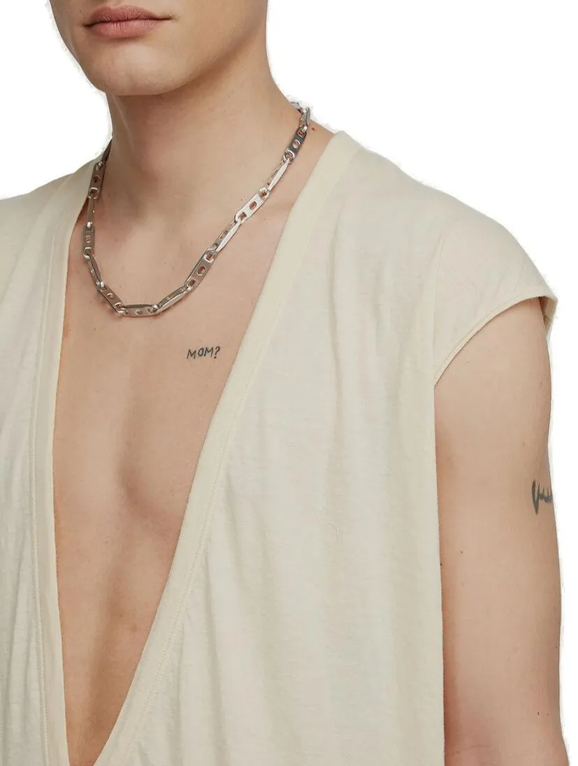 Rick Owens Raw Cut V-Neck Tank Top