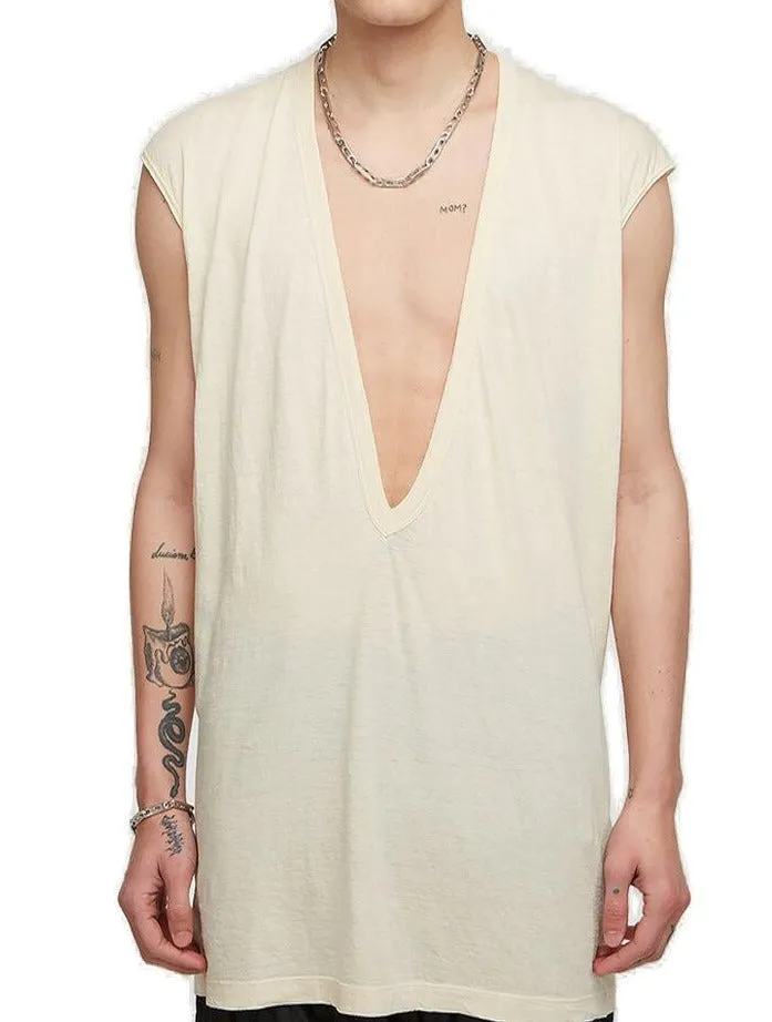 Rick Owens Raw Cut V-Neck Tank Top