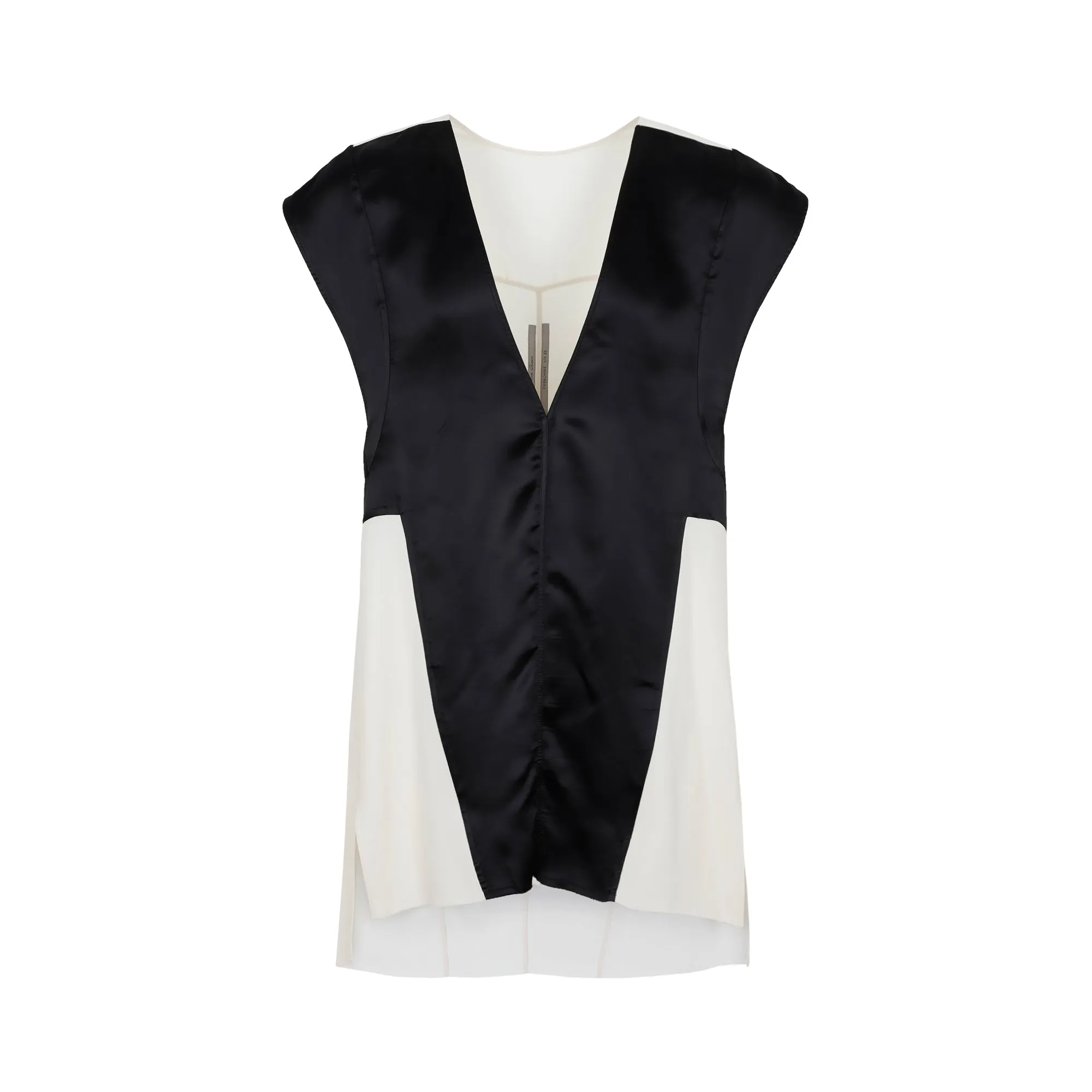Rick Owens V-Neck Satin Tank Top
